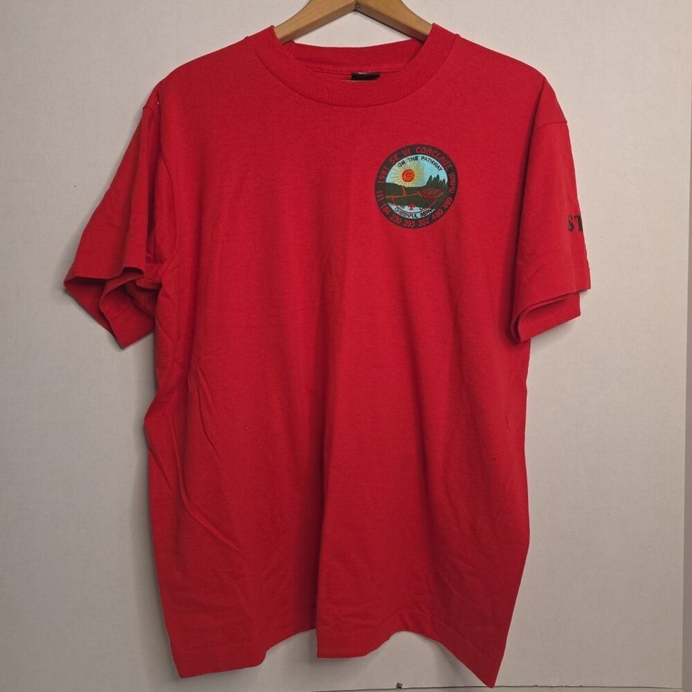 Vintage 1990's BSA Singke Stitch Staff Tee - Conclave - On The Path Of The...